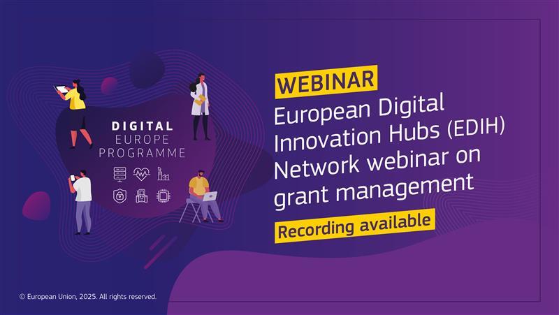 CLOTEX-HUB ДОЛУЧИВСЯ ДО ВЕБІНАРУ  EDIH NETWORK WEBINAR ON GRANT MANAGEMENT
